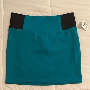 Teal Charlotte Russe Mini Skirt